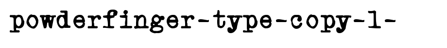 Powderfinger-Type-copy-1-.ttf(字体效果展示)