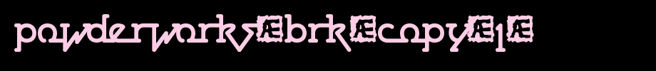 Powderworks-BRK-copy-1-.ttf
(Art font online converter effect display)