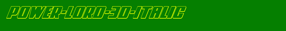 Power-Lord-3D-Italic.ttf
(Art font online converter effect display)