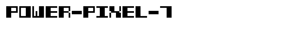 Power-Pixel-7.ttf(字体效果展示)