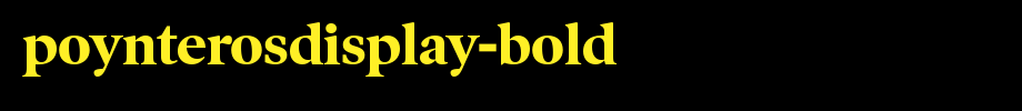 PoynterOSDisplay-Bold.ttf(字体效果展示)