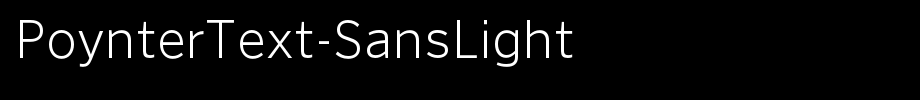 PoynterText-SansLight_英文字体(艺术字体在线转换器效果展示图)