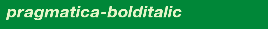 Pragmatica-BoldItalic.ttf
(Art font online converter effect display)