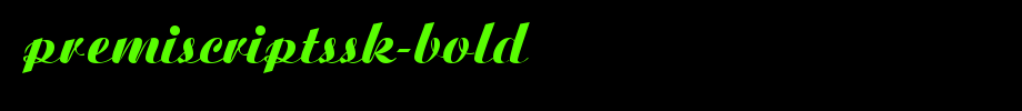 PremiScriptSSK-Bold.ttf
(Art font online converter effect display)