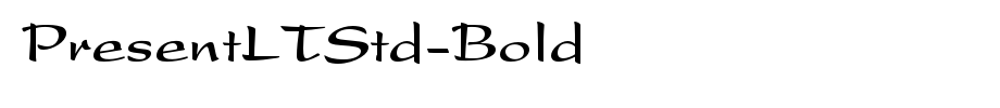Presenttstd-bold _ English font