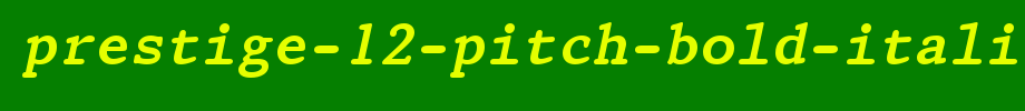 Prestige-12-Pitch-Bold-Italic-BT.ttf
(Art font online converter effect display)