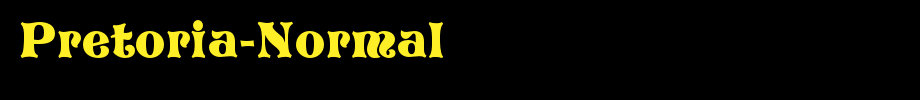 Pretoria-Normal_ English font
(Art font online converter effect display)