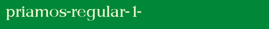 Priamos-Regular-1-.ttf(字体效果展示)