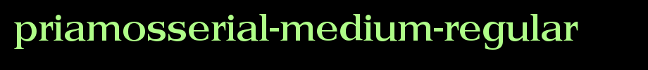 PriamosSerial-Medium-Regular.ttf
(Art font online converter effect display)
