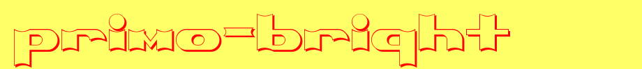 Primo-Bright.ttf
(Art font online converter effect display)