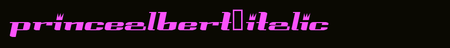 PrinceAlbert-Italic.ttf(字体效果展示)