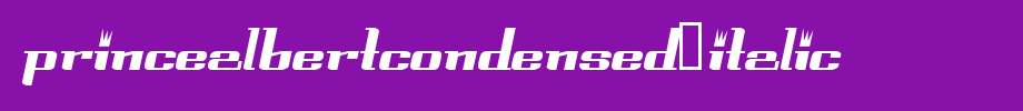 PrinceAlbertCondensed-Italic.ttf(字体效果展示)