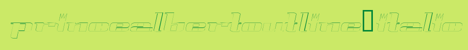 PrinceAlbertOutline-Italic.ttf(字体效果展示)