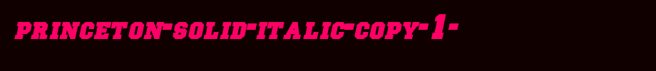 Princeton-Solid-Italic-copy-1-.ttf
(Art font online converter effect display)