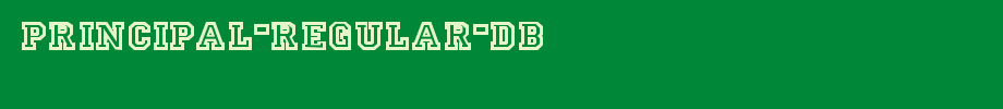 Principal-Regular-DB.ttf
(Art font online converter effect display)