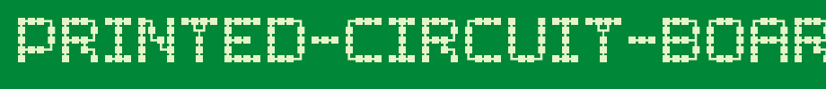 Printed-Circuit-Board-7.ttf
(Art font online converter effect display)