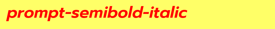 Prompt-Semibold-Italic.ttf
(Art font online converter effect display)
