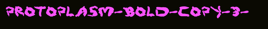 Protoplasm-Bold-copy-3-.ttf的文字样式