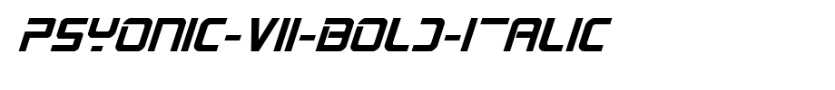 PsYonic-VII-Bold-Italic.ttf的文字样式