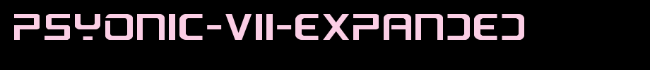 PsYonic-VII-Expanded.ttf
(Art font online converter effect display)