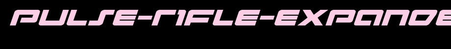 Pulse-Rifle-Expanded-Italic.ttf
(Art font online converter effect display)