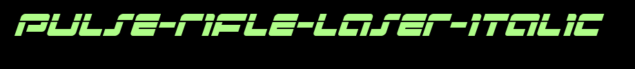 Pulse-Rifle-Laser-Italic.ttf
(Art font online converter effect display)