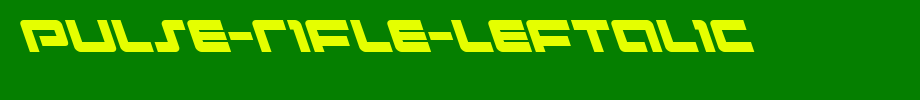 Pulse-Rifle-Leftalic.ttf
(Art font online converter effect display)