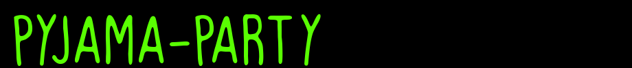 Pyjama-Party.ttf
(Art font online converter effect display)