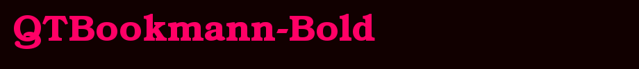 QTBookmann-Bold_ English font