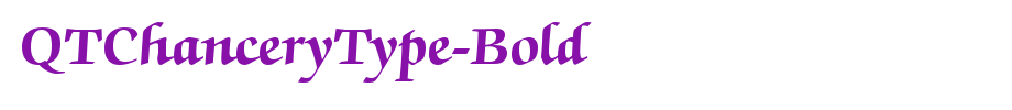 QTChanceryType-Bold_ English font