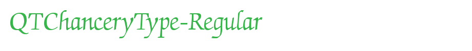 QTChanceryType-Regular_英文字体