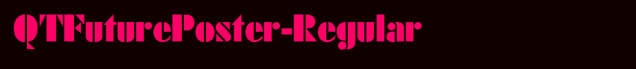 QTFuturePoster-Regular_英文字体