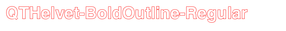 QTHelvet-BoldOutline-Regular_英文字体