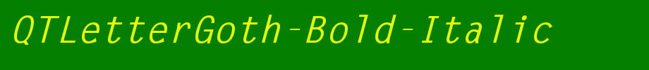 Qtletteroth-bold-italic _ English font