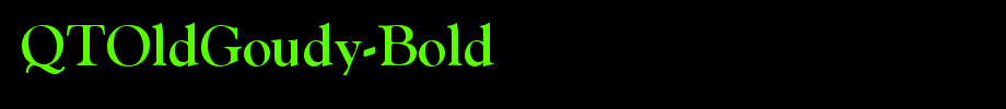 QTOldGoudy-Bold_ English font