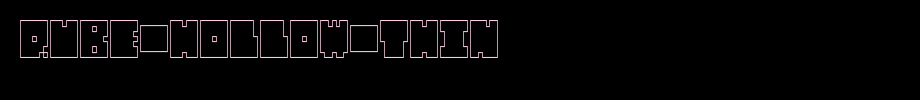 QUBE-HOLLOW-THIN_ English font
(Art font online converter effect display)