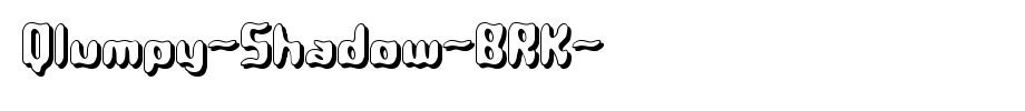 Qlumpy-Shadow-BRK-_ brk-_ English font
(Art font online converter effect display)