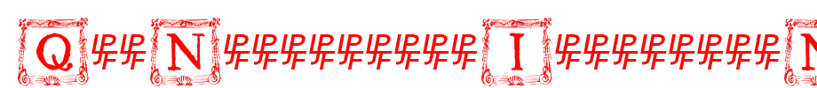 English font of QuaNauticale_Initials_No3_ NO3 _
(Art font online converter effect display)