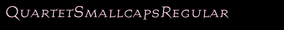 QuartetSmallcapsRegular_ English font