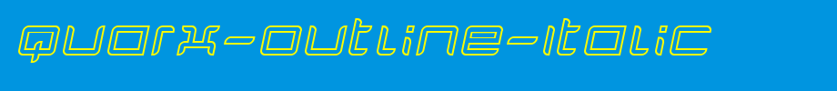 Quarx-Outline-Italic_ English font
(Art font online converter effect display)