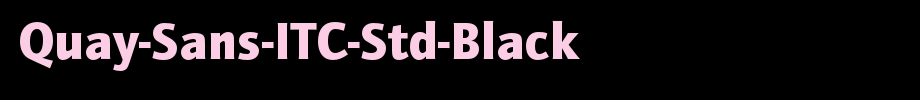 Quay-Sans-ITC-Std-Black_ English font
(Art font online converter effect display)