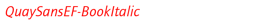 QuaySansEF-BookItalic_ English font
(Art font online converter effect display)