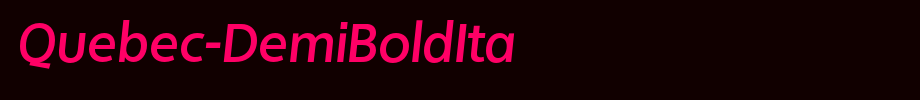 Quebec-DemiBoldIta_ English font
(Art font online converter effect display)