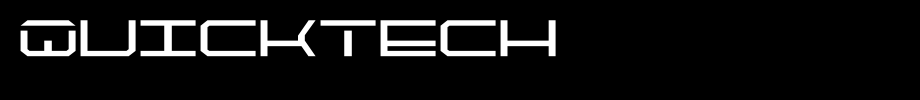 QuickTech_英文字体