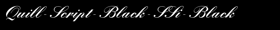 Quill-Script-Black-SSi-Black_ English font