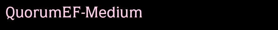 QuorumEF-Medium_ English font