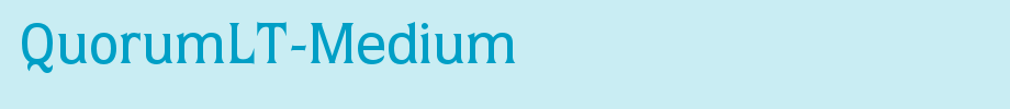 QuorumLT-Medium_ English font