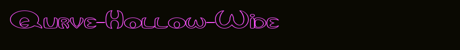 Qurve-Hollow-Wide_ English font
(Art font online converter effect display)