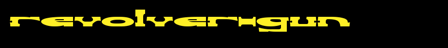REVOLVER-GUN.ttf Nice English font
(Art font online converter effect display)