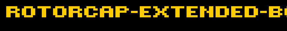 ROTORcap-Extended-Bold_ English font